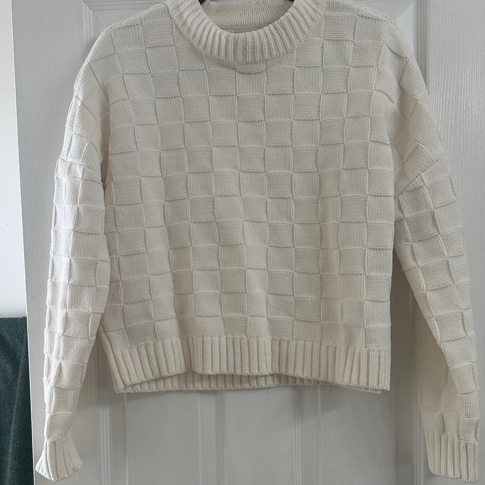 Abercrombie & Fitch Cream Turtleneck Sweater size Medium